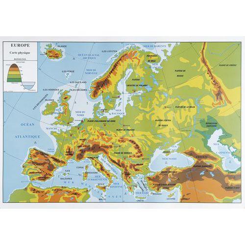 Illustration de : Carte de l'Europe murale double face Ulmann