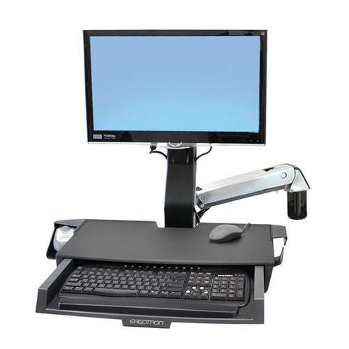 Illustration de : Bras ergonomique StyleView Combo assis-debout - Ergotron