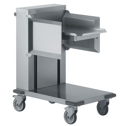 Illustration de : Chariot à verres 8 ou 10 paniers Tournus Equipement