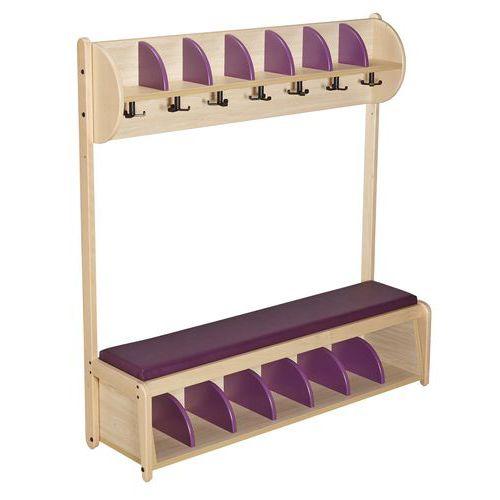 Illustration de : Banc vestiaire Lili