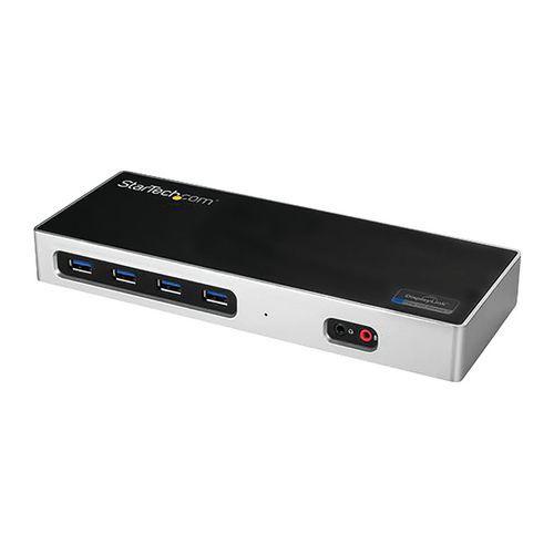 Illustration de : Station d'accueil PC double affichage 4K-Double HDMI,double DP HDMI et DP 60 Hz