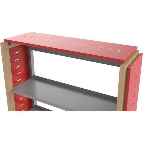 Illustration de : Toit d'habillage métal pour rayonnage Ellipse enfant - Manutan Expert