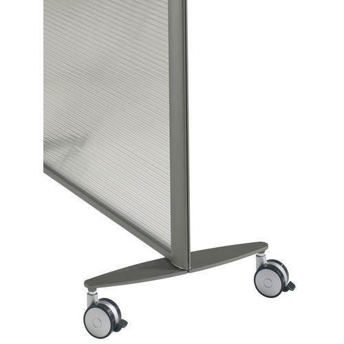 Illustration de : Pied de stabilisation sur roulettes pour cloisons KP+ Clen