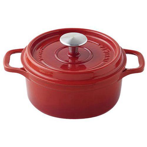 Illustration de : Cocotte en fonte ronde 26 cm -INVICTA- Rubis