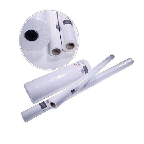 Illustration de : Rouleau kraft - 10 m x 1 m - 60 g - blanc