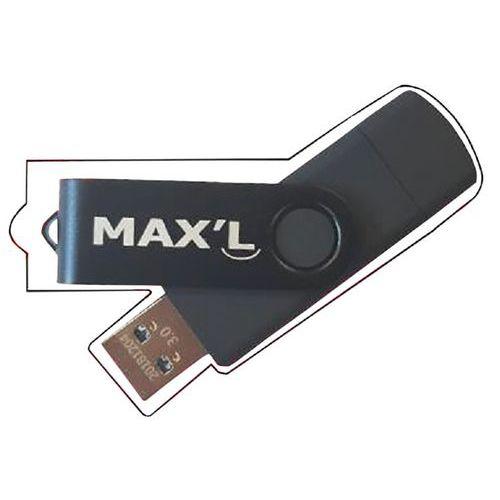 Illustration de : Clé USB Duals USB + micro USB 3.0 OTG - Max'L
