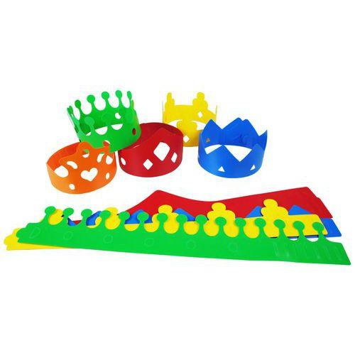 Illustration de : Valisette de 10 pochoirs couronne