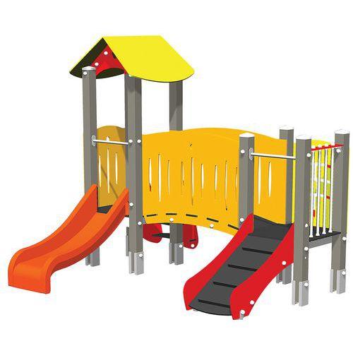 Illustration de : Structure 2 tours Ptit Loup alu - Manutan Expert