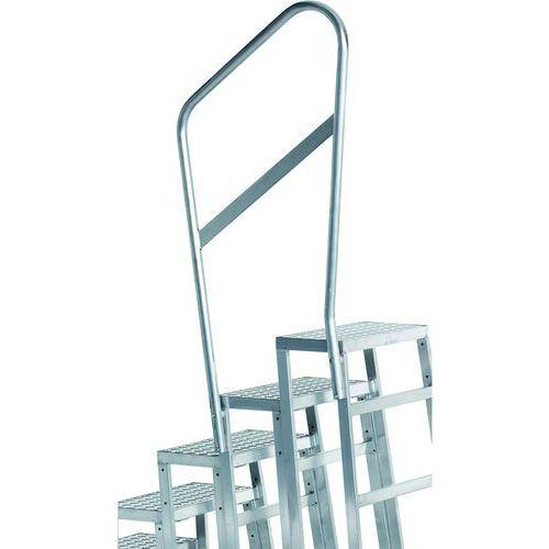 Illustration de : Main courante pour marchepied Modulo Step 4 marches - Duarib