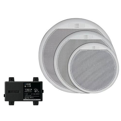 Illustration de : Haut-parleur encastrable étanche 100V 2 voies - Apart