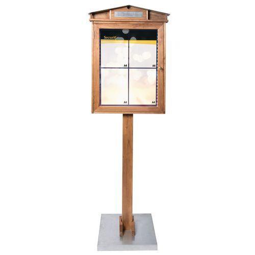 Illustration de : Présentoir led en bois-Rustic