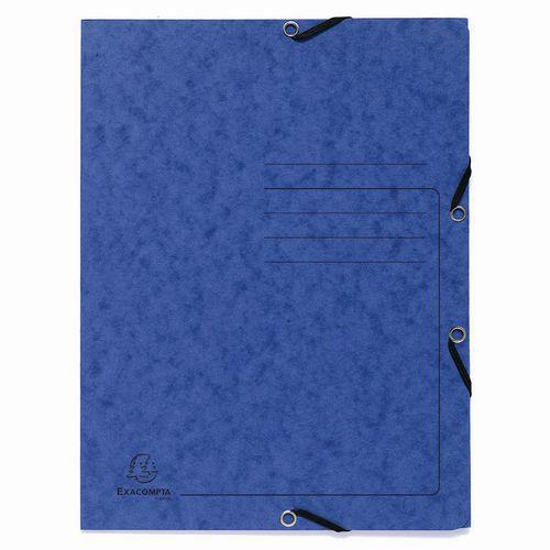 Illustration de : Chemises à 3 rabats + élastique homogènes - Exacompta