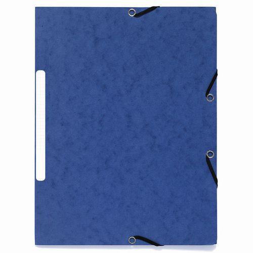 Illustration de : Chemises A4 recyclées 3 rabats à élastique - Exacompta