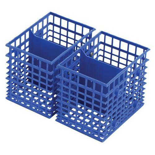 Illustration de : Supplément panier godet à couverts double pour lave-vaisselle Sammic