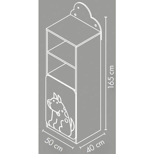 Illustration de : Bibliothèque haute 1 porte