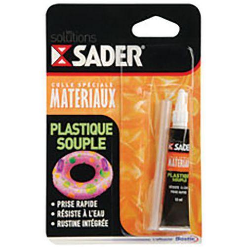 Illustration de : Colle plastique souple - Sader