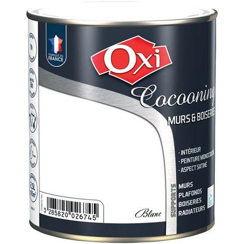 Illustration de : Peinture murs et bois satin 0,5 l - Oxi