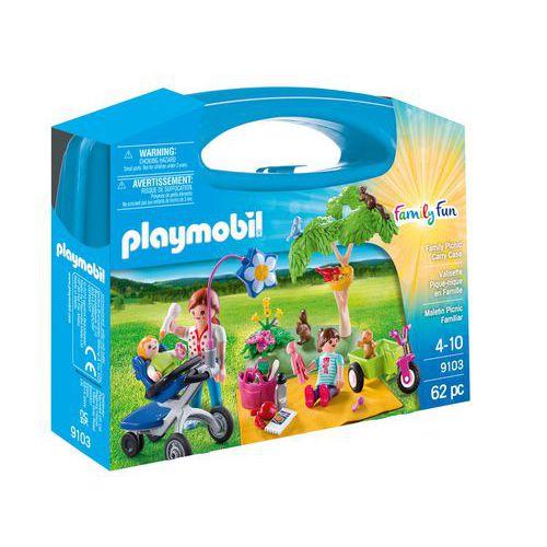 Illustration de : Pique nique en famille - Playmobil
