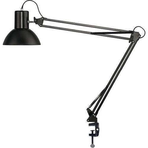 Illustration de : Lampe Success noire avec pince et socle - Unilux