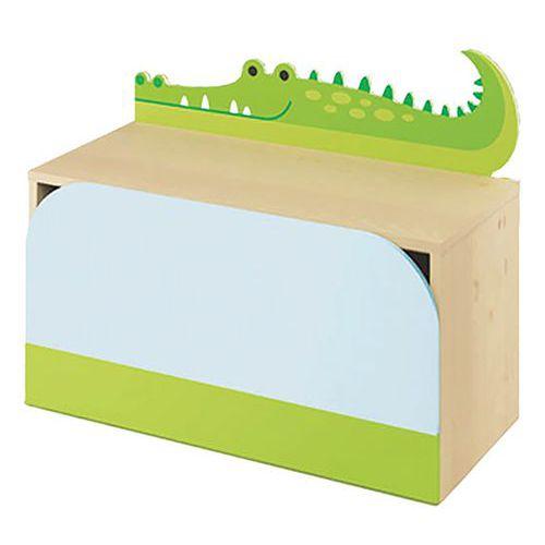 Illustration de : Meuble de rangement - crocodile