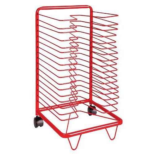 Illustration de : Sèche-dessins sur roulettes