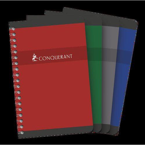 Illustration de : Carnet hélicoïdal 100 pages 11x17 cm 5x5 70g - Conquerant