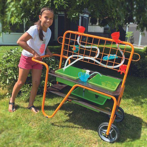 Illustration de : Chariot bacs à sable et eau tout terrain-Beleduc