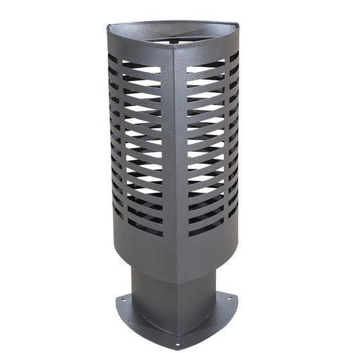 Illustration de : Poubelle Scuderia 50 L - gris martelé