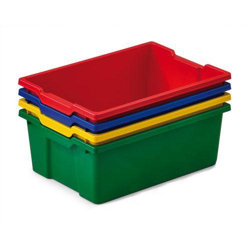 Illustration de : Lot 4 bacs de rangement grand modèle dim. 42 x 31 x 14.8 cm