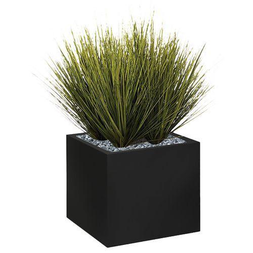 Illustration de : Bac bas métal O'CARRE sur patins Graminées