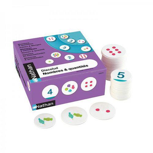 Illustration de : Discolud nombres et quantités 1 à 6 - Nathan