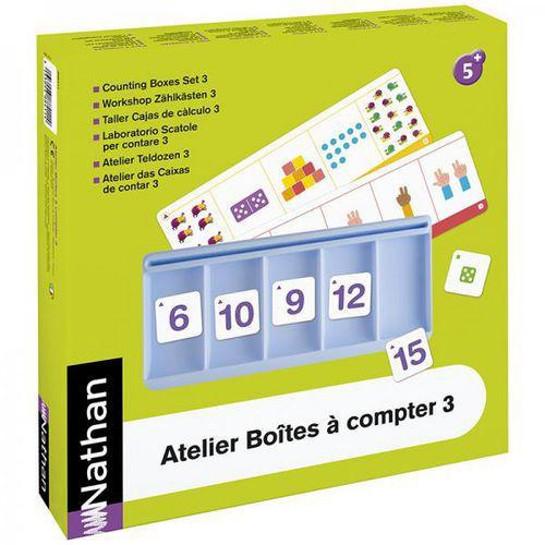 Illustration de : Atelier boîtes à compter 3 pour 2 enfants - Nathan