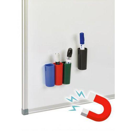 Illustration de : Lot 4 pots aimantés Ø 3 cm pour 1 à 2 marqueurs - Faibo