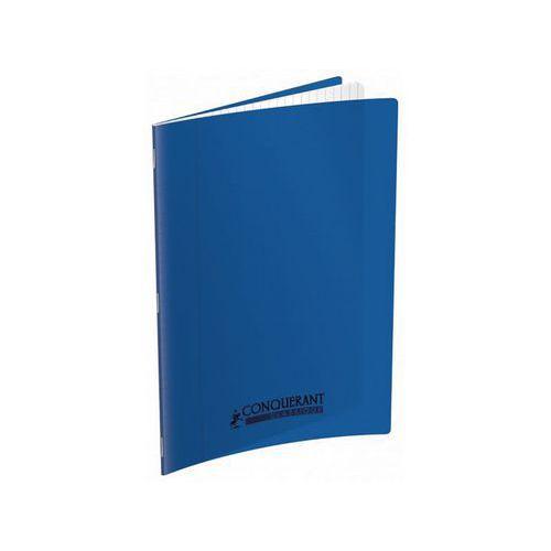 Illustration de : Cahier 140 pages agrafées 90g A4 grands carreaux seyès - Conquerant