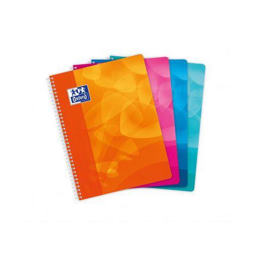 Illustration de : Cahier polypropylène 100 pages spirale 24x32 seyes lagoon - Oxford