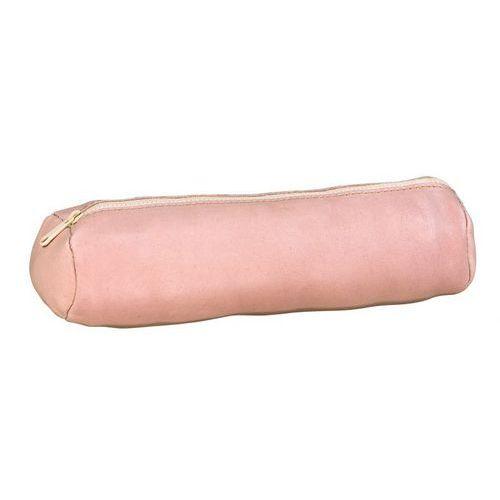 Illustration de : Lot 12 fourre-tout rond 6x22 cm cuir teinté nude - Oxford