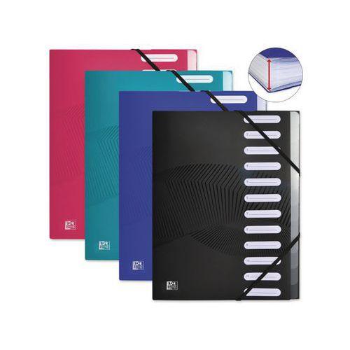 Illustration de : Trieur extensible A4 polypro 12 positions Osmose - Oxford