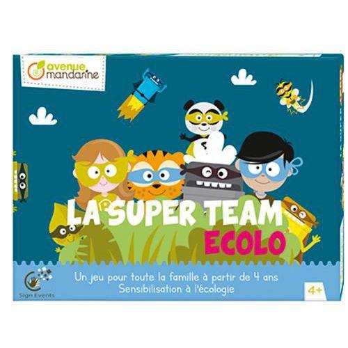 Illustration de : Boite 4 jeux la super Team écolo - Avenue Mandarine