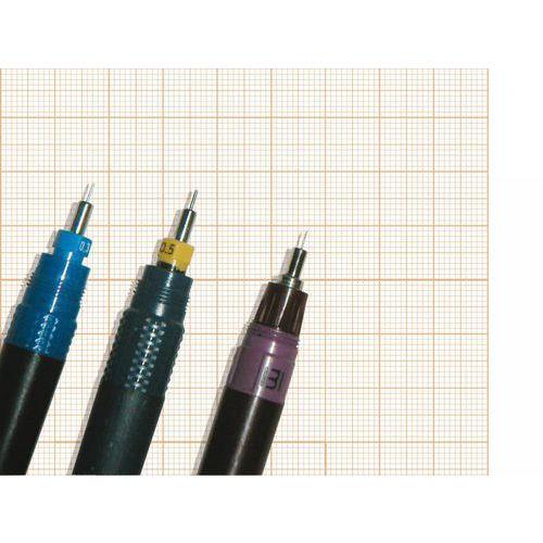 Illustration de : Bloc de 50 feuilles millimétrées - format 21 x 29,7 - Clairefontaine