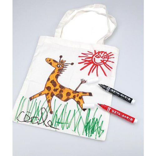 Illustration de : Boîte 12 feutres Séta-skrib assortis grosse pointe - Pébéo