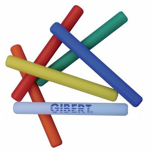 Illustration de : Lot de 6 batons relais monobloc