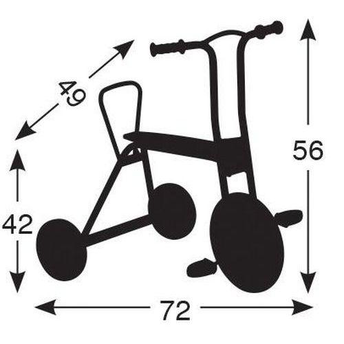 Illustration de : Tricycle à pédales selle 40 cm - Italtrike