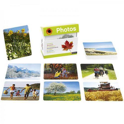 Illustration de : Imagier photos les saisons - Nathan