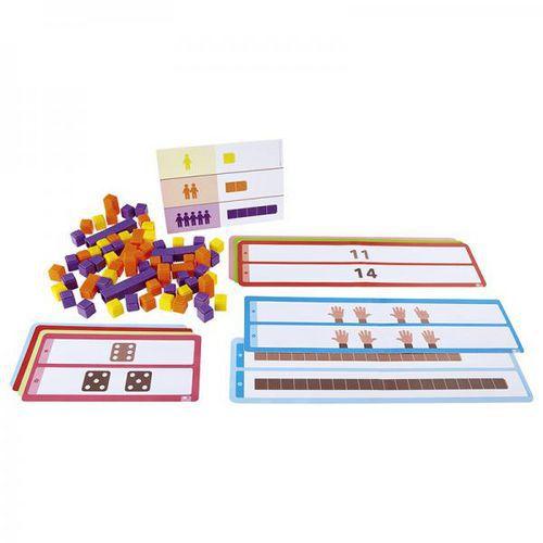 Illustration de : Atelier cubes et nombres 3 pour 2 enfants - Nathan