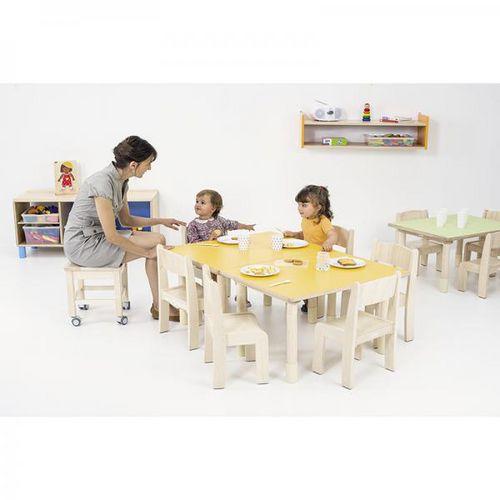 Illustration de : Tabouret à roulettes clorofile - Nathan