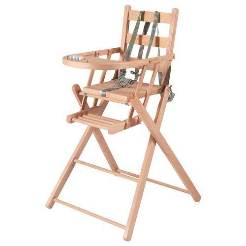 Illustration de : Chaise haute SARAH extra-pliante - Combelle