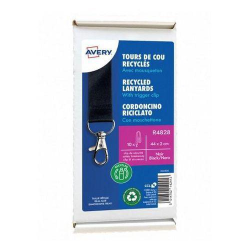 Illustration de : Tour de cou badge recyclé avec mousqueton - Avery