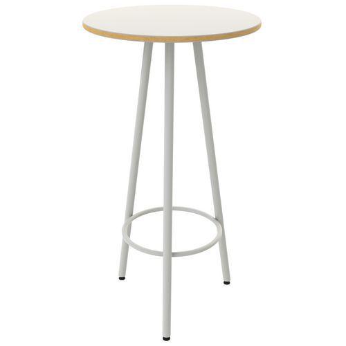 Illustration de : Mange debout Ø 60 cm hauteur 110 cm stratifié