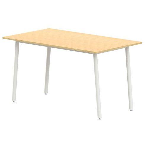 Illustration de : Table 4 pieds inclinés 180 x 80 cm stratifié ABS