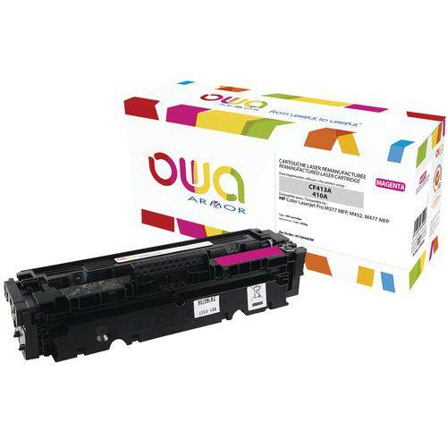 Illustration de : Toner reconditionné HP CF413A Magenta - OWA